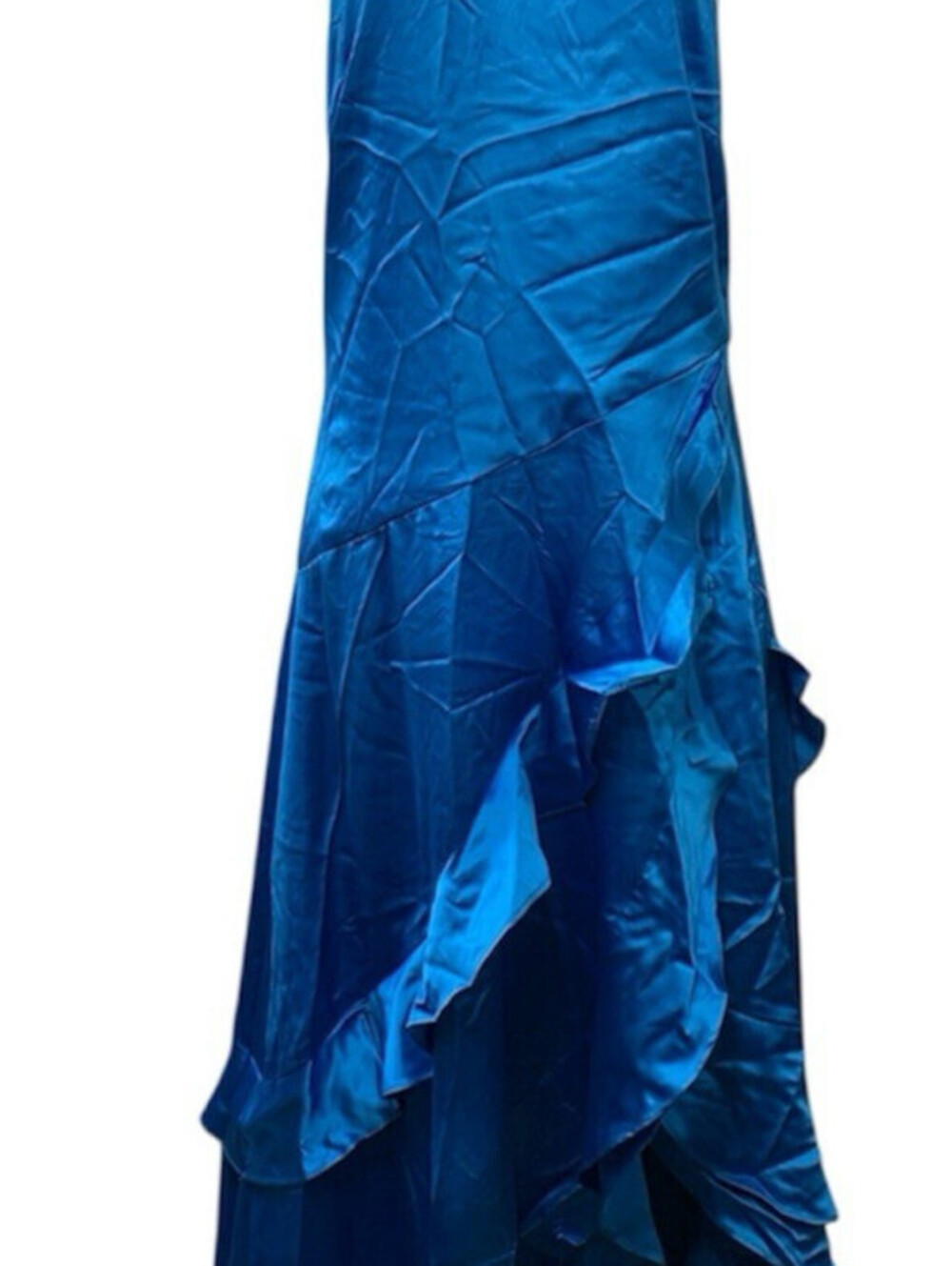 Steve Madden Women's Caspia Dress Evening Halter Neck Sleeveless Bluing Size 2